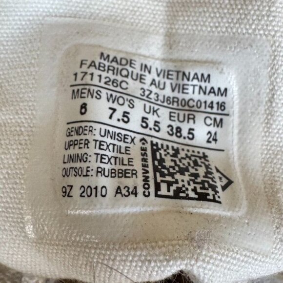 Converse Run Star Hike High in Parchment Gum Honey Platform Sneaker Size 7.5 - Picture 14 of 16